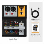 F-2A Multi-function Professional 2-way Recording Mixer USB Live Streaming Sound Card — view 15
