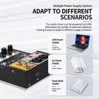F-2A Multi-function Professional 2-way Recording Mixer USB Live Streaming Sound Card — view 5
