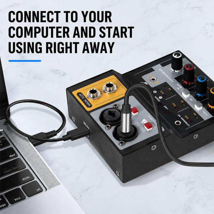 F-2A Multi-function Professional 2-way Recording Mixer USB Live Streaming Sound Card — view 8