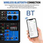 F-5A Multi-function Professional 5-way Recording Mixer Bluetooth Live Streaming Sound Card — view 9