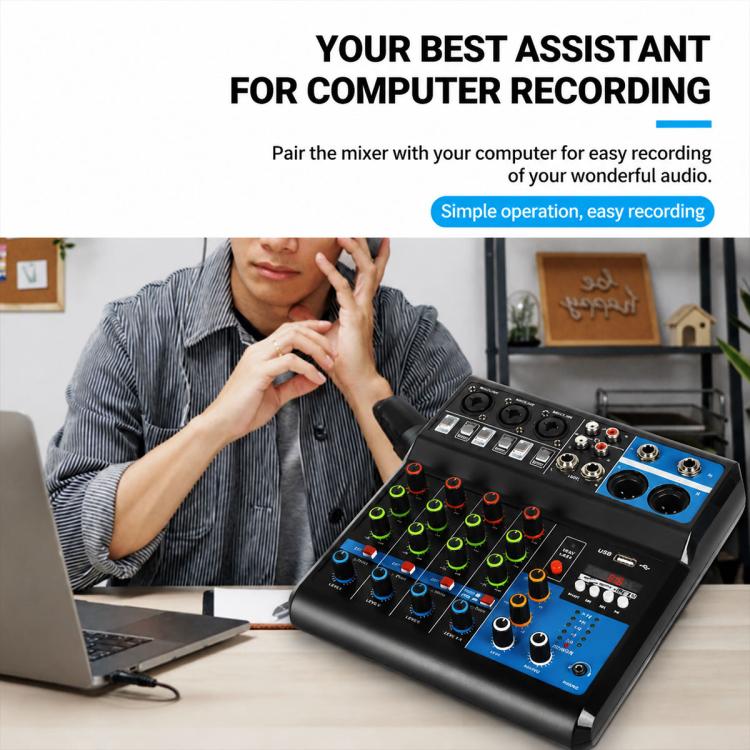 F-5A Multi-function Professional 5-way Recording Mixer Bluetooth Live Streaming Sound Card — view 11