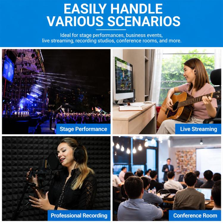 F-5A Multi-function Professional 5-way Recording Mixer Bluetooth Live Streaming Sound Card — view 12
