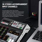 TP-4M 4-Channel Multi-function Professional Recording Mixer Bluetooth Sound Card — view 8