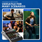 TP-6M 6-Channel Multi-function Professional Recording Mixer Bluetooth Sound Card — view 15