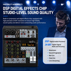 TP-8M 8-Channel Multi-function Professional Recording Mixer Bluetooth Sound Card — view 11