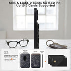ESEBLE S8 PU Leather Letter Texture Magnetic Mobile Phone Card Slots — view 12