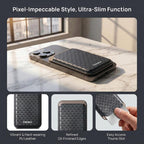 ESEBLE S9 PU Leather Triangular Shield Magnetic Mobile Phone Card Slots — view 7