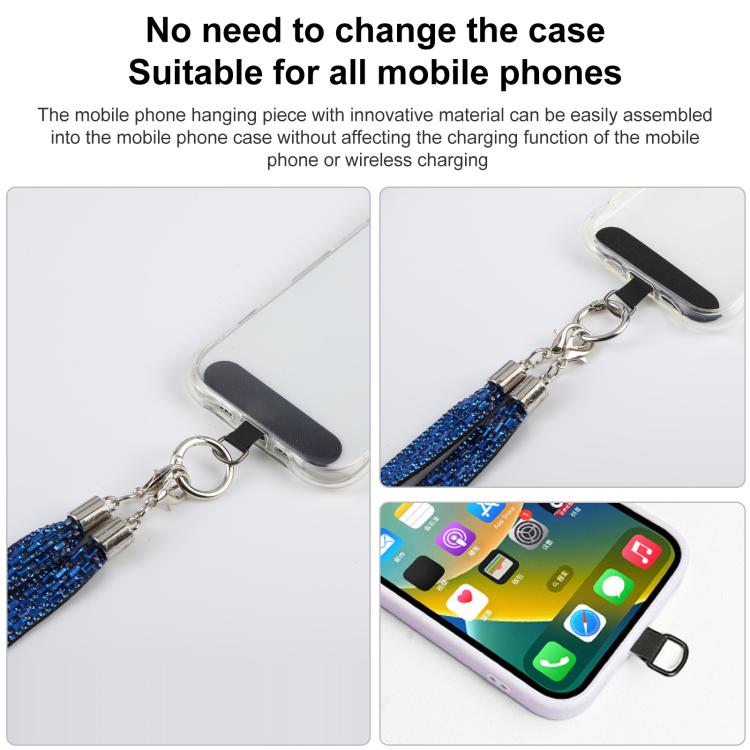Sparkling Rhinestone Phone Lanyard with Pad — view 16