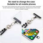 Sparkling Rhinestone Pearl Phone Lanyard with Detachable Crystal Beads — view 18