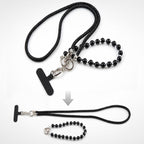 Sparkling Rhinestone Pearl Phone Lanyard with Detachable Crystal Beads — view 19