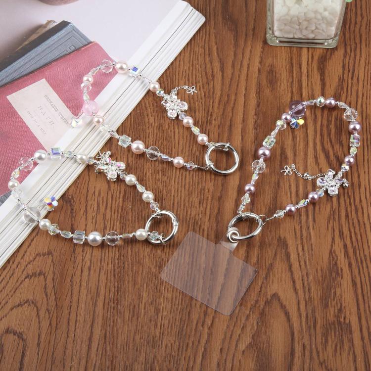 Bubble Bead Tassel Phone Lanyard — Purple