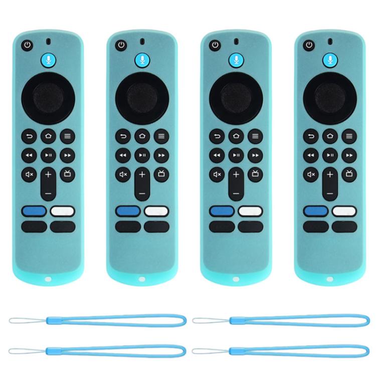 XDcase 4pcs Soft Silicone Protective Case with Mini Strap — Black
