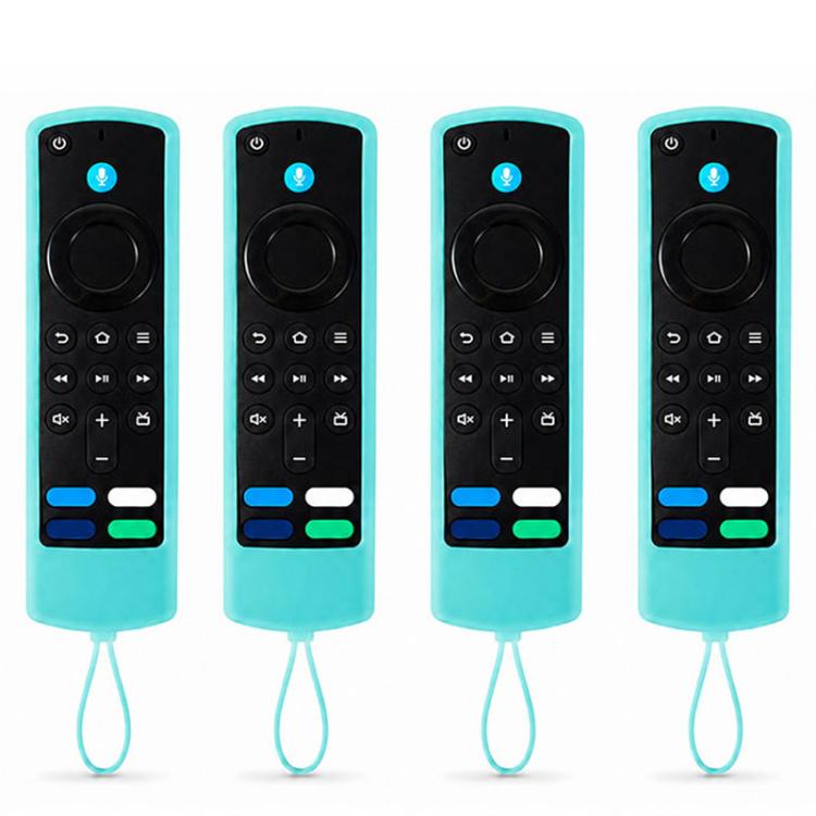XDcase 4pcs Thickened Soft Silicone Protective Case with Mini Strap — Black