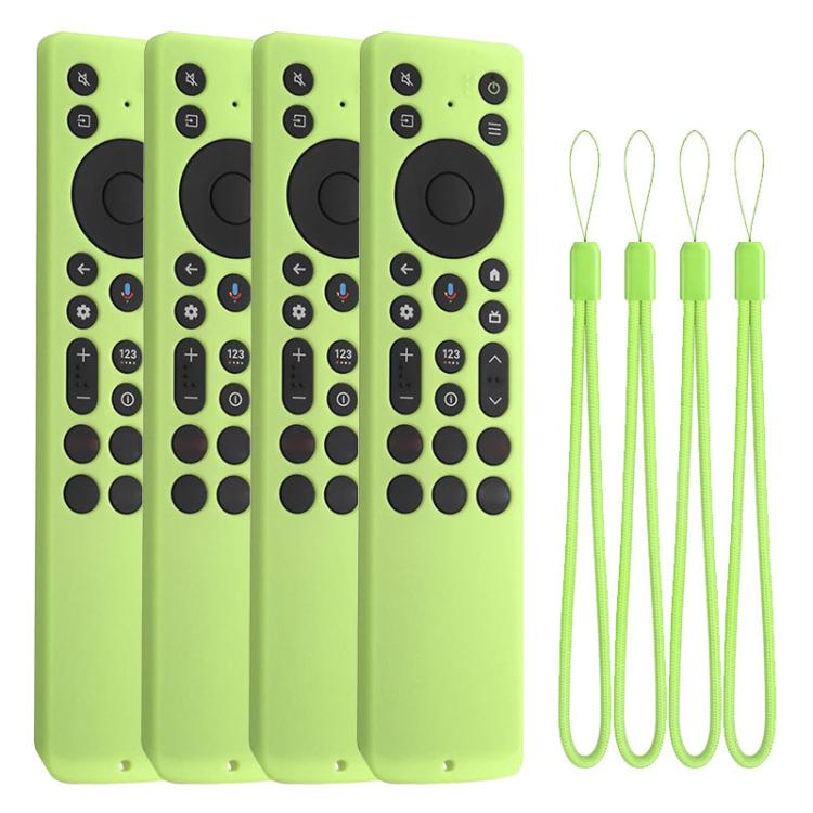 XDcase 4pcs Soft Silicone Protective Case with Mini Strap — Red