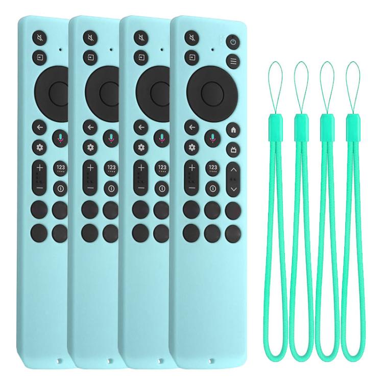 XDcase 4pcs Soft Silicone Protective Case with Mini Strap — Black