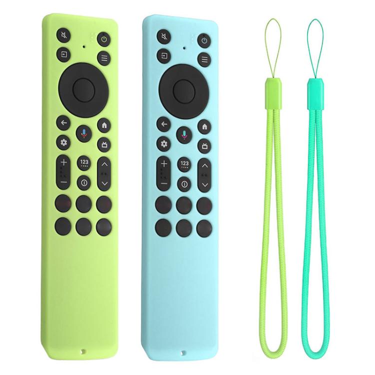 XDcase 2pcs Soft Silicone Protective Case with Mini Strap — For TCL RC923A / RC813A TV Remote