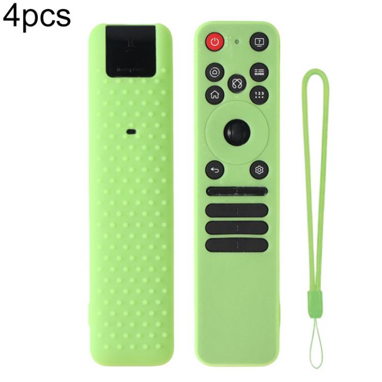 XDcase 4pcs Soft Silicone Protective Case with Mini Strap — Red