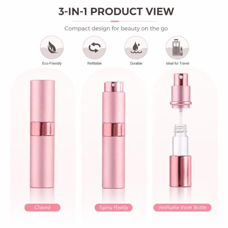 8ML Twist Up Portable Mini Refillable Perfume Atomizer — view 7