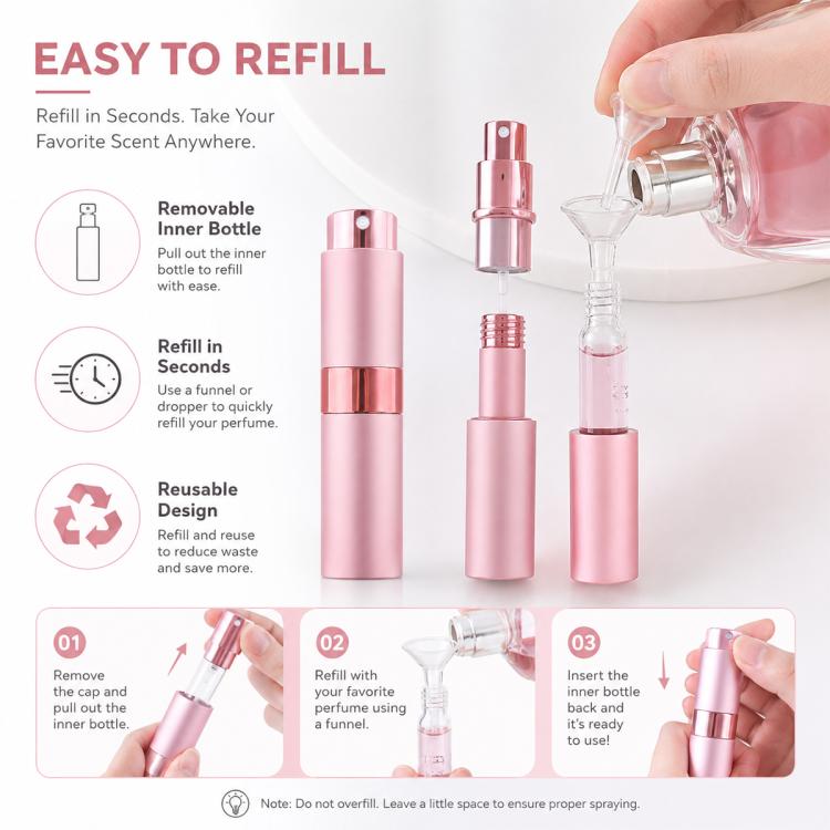 8ML Twist Up Portable Mini Refillable Perfume Atomizer — view 9