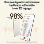 A3 One-key Ultra-thin AI Smart Voice Recorder Support AIREC-APP
