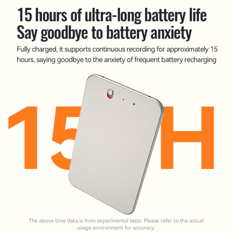A3 One-key Ultra-thin AI Smart Voice Recorder Support AIREC-APP