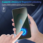 Kalebol 10pcs High-Aluminum Screen-Printed Full-Coverage Black-Border Privacy Tempered Glass Film