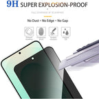 Kalebol 10pcs High-Aluminum Screen-Printed Full-Coverage Black-Border Privacy Tempered Glass Film