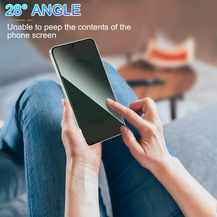 Kalebol 10pcs High-Aluminum Screen-Printed Full-Coverage Black-Border Privacy Tempered Glass Film