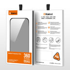 Kalebol 10pcs High-Aluminum Screen-Printed Full-Coverage Black-Border Privacy Tempered Glass Film
