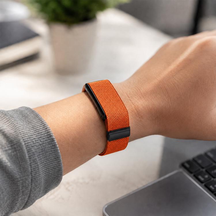Metal Frame Integrated Magnetic Clasp Nylon Watch Band