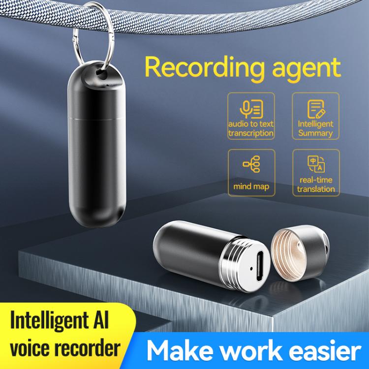 S1A Keychain Mini Smart AI Voice Recorder