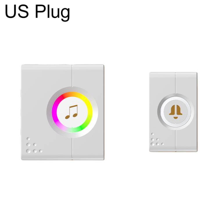 XY-603 Wireless Home Long Distance Smart Remote Control Doorbell — US Plug