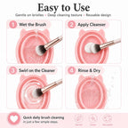 Rabbit Ear Makeup Tool Foldable Silicone Cleaning Bowl — view 5
