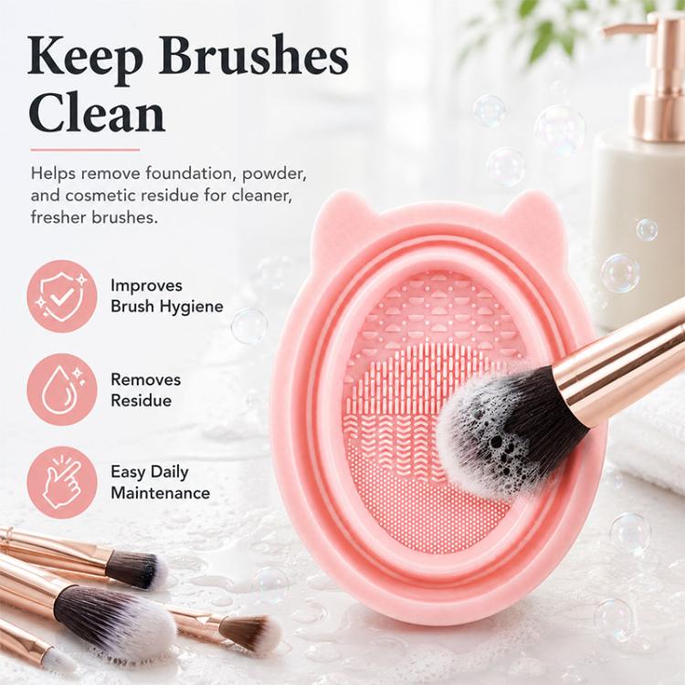 Rabbit Ear Makeup Tool Foldable Silicone Cleaning Bowl — view 7