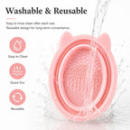 Rabbit Ear Makeup Tool Foldable Silicone Cleaning Bowl — view 8