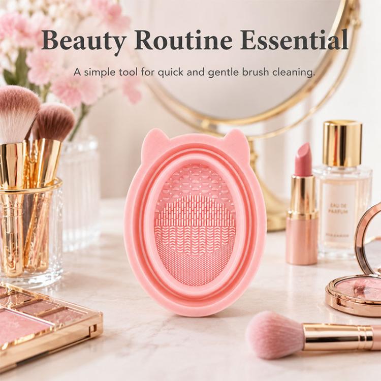 Rabbit Ear Makeup Tool Foldable Silicone Cleaning Bowl — view 10