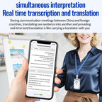 K3A Work Badge ID Holder AI Voice Recorder Support AIREC-APP