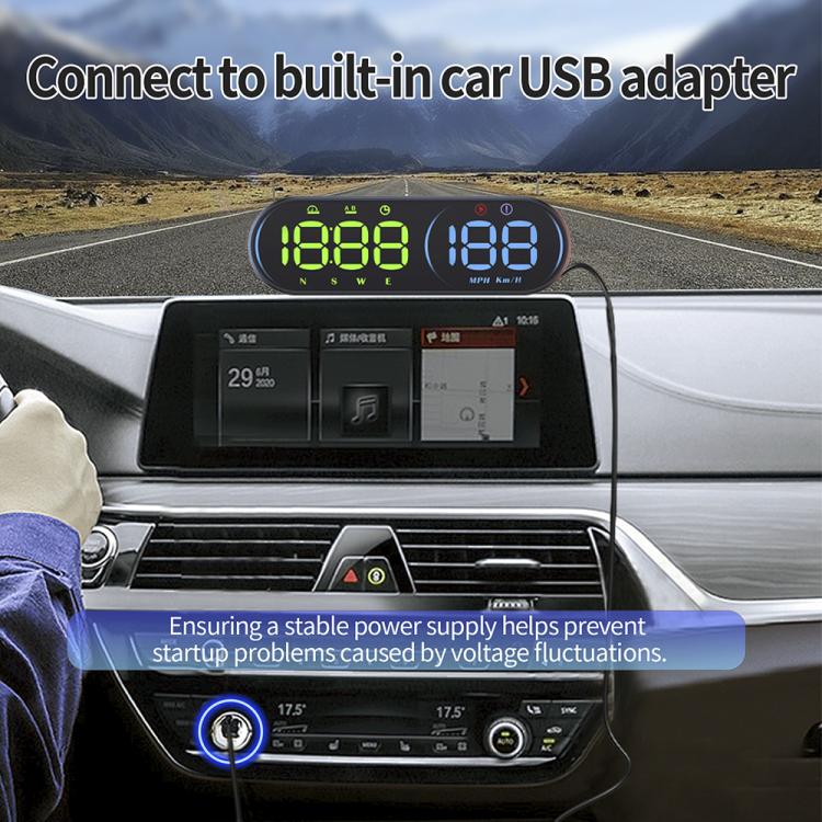 G26 Car GPS Display Head-Up Display Speedometer with Suction Cup Holder — view 14