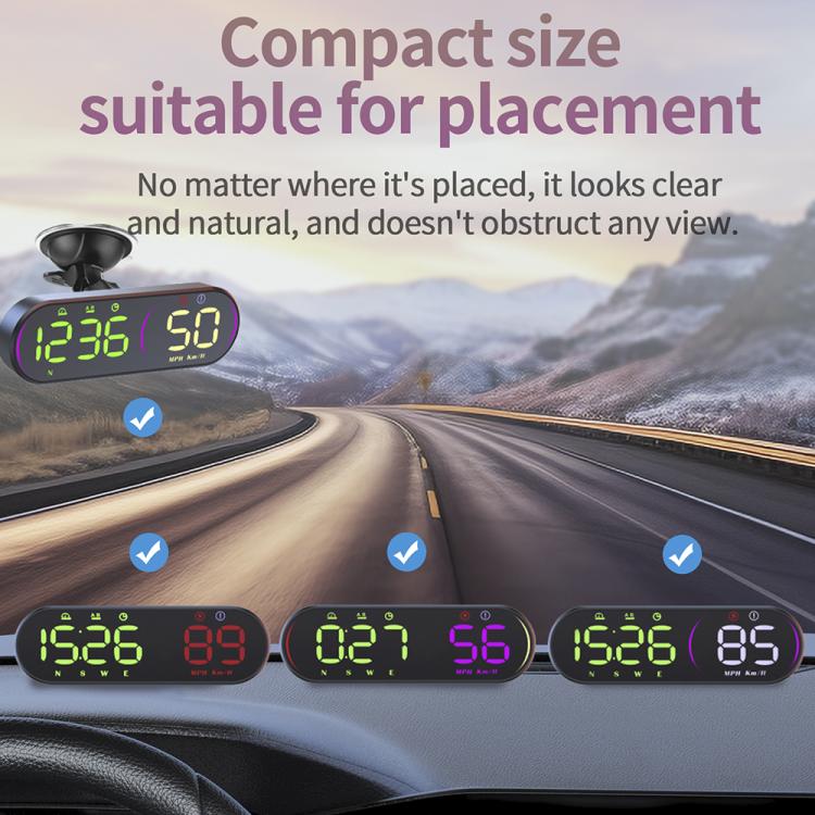 G26 Car GPS Display Head-Up Display Speedometer with Suction Cup Holder — view 9