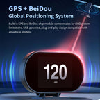 P27 Multi-functional LCD HD OBD2 GPS Gauge Speedometer