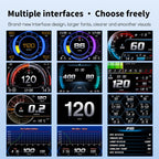 P27 Multi-functional LCD HD OBD2 GPS Gauge Speedometer