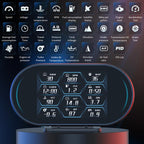 P27 Multi-functional LCD HD OBD2 GPS Gauge Speedometer