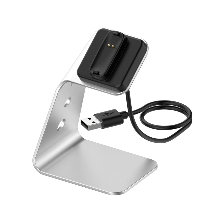 Aluminum Alloy Charger Holder with Chip Protection, Support Fast Charging, For Fitbit Inspire 2