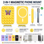 Butterfly Reusable Silicone Magnetic Phone Holder