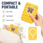 Butterfly Reusable Silicone Magnetic Phone Holder