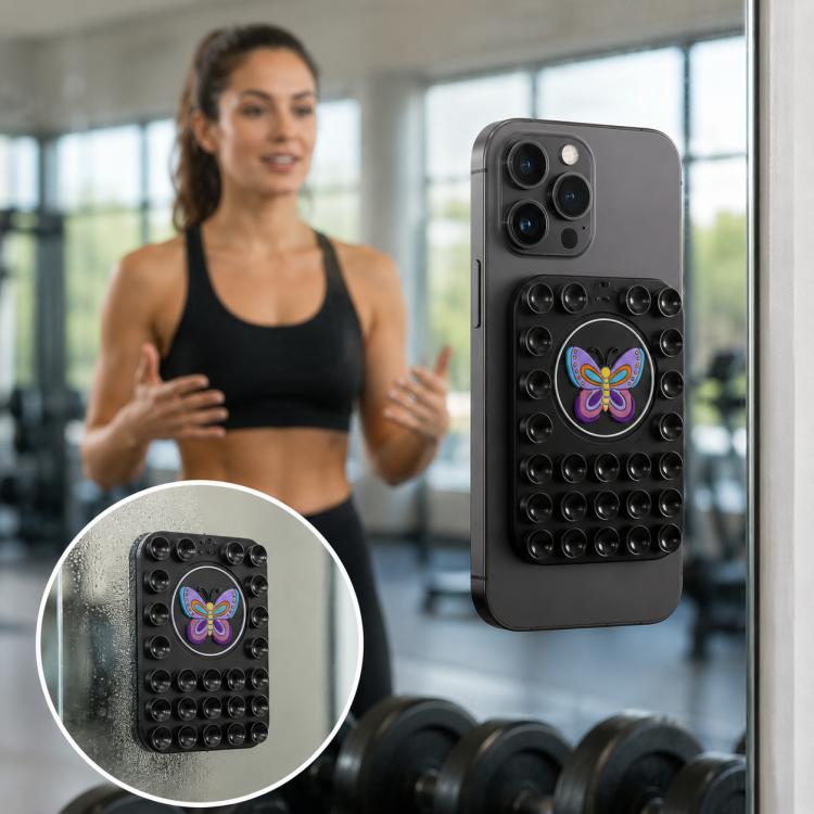Butterfly Reusable Silicone Magnetic Phone Holder