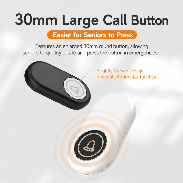 XY-601 Adjustable Volume Wireless Waterproof Doorbell Caregiver Call Button Kit — view 5
