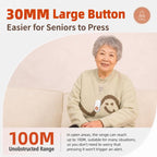 XY-805 Adjustable Volume Wireless Waterproof Doorbell Elderly Call Device — 2 Transmitter + 1 Receiver
