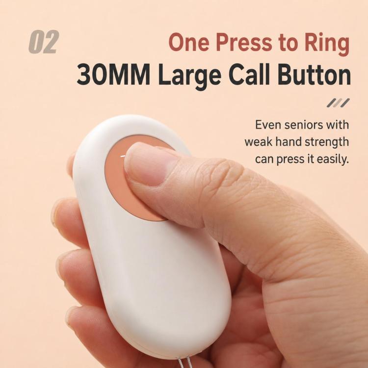 XY-805 Adjustable Volume Wireless Waterproof Doorbell Elderly Call Device — view 9