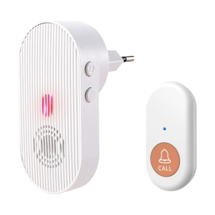 XY-808 Adjustable Volume Wireless Waterproof Doorbell Elderly Call Device — US Plug